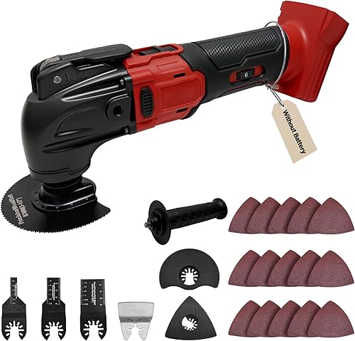 Multiherramientas oscilantes para batería Milwaukee de 18 V, herramienta de molienda multiuso, ángulo de oscilación de 4, 6 velocidades variables,