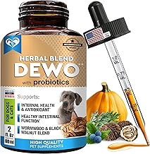 Natural Intestinal Defense for Dogs & Cats – Herbal Cleanse with Wormwood, Black Walnut & Probiotic – Promotes Healthy Gut & Flora Balance – Advanced Broad Spectrum Formula – Made in USA