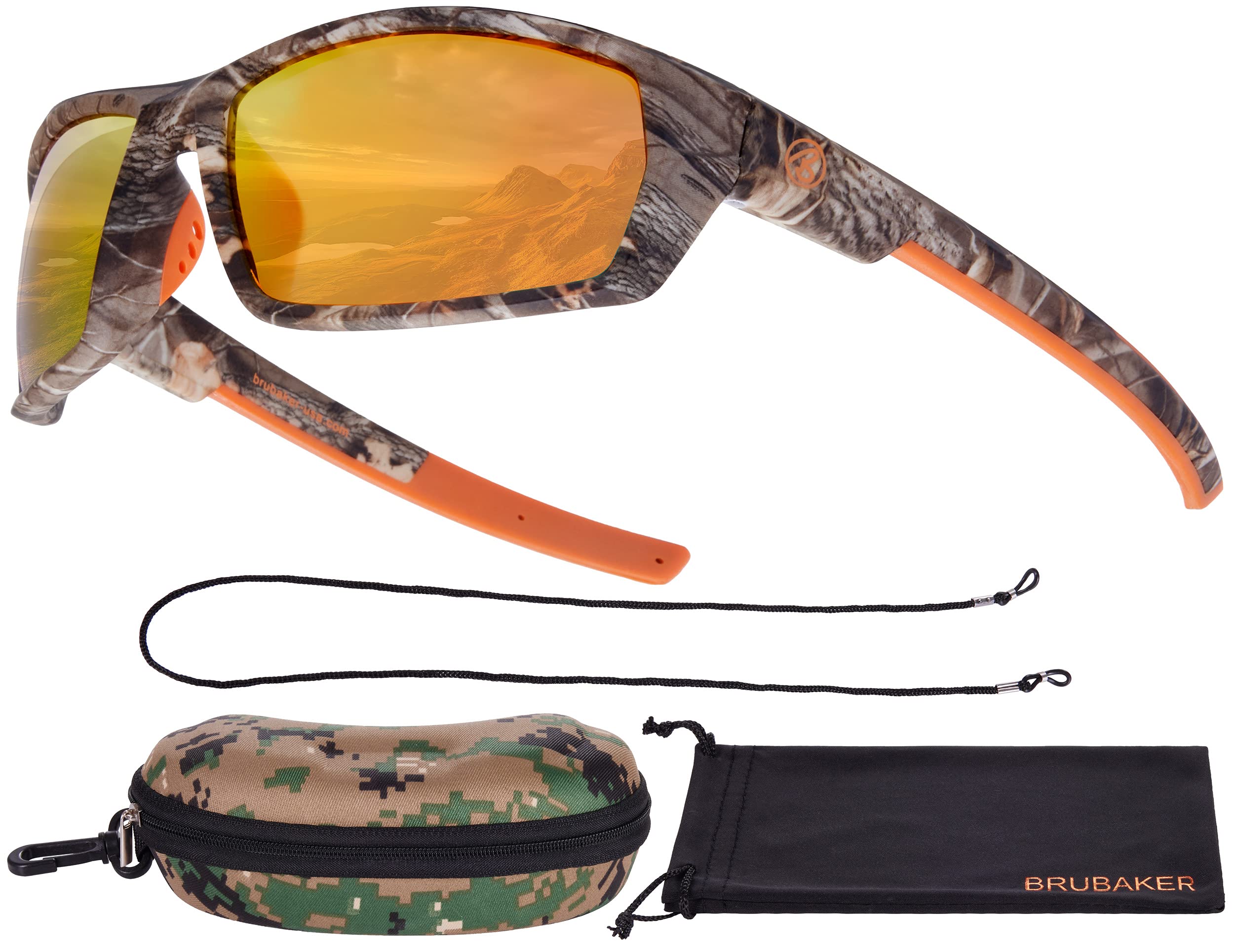 Polarized Camouflage Sunglasses for Fishing and Hunting - Colored Lens