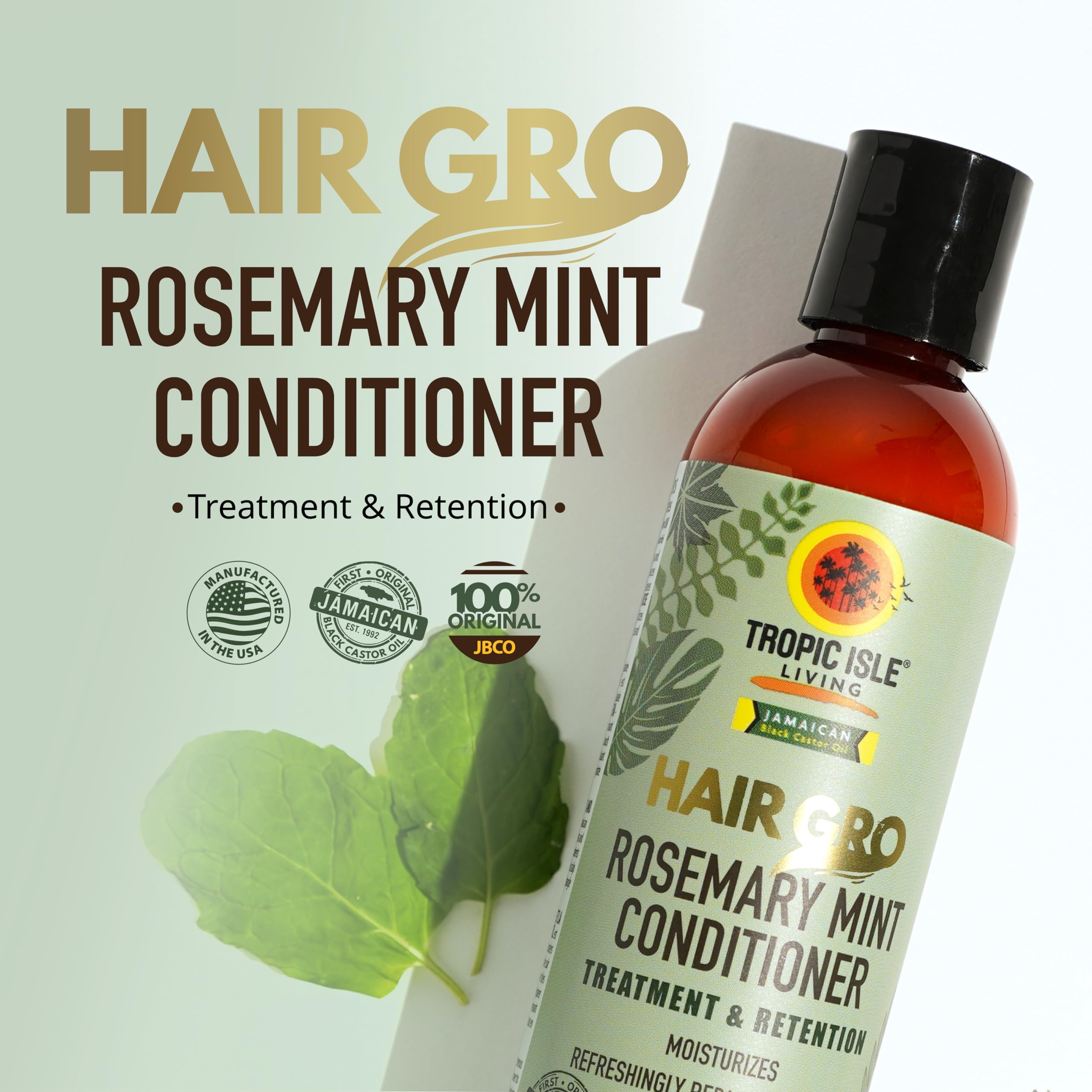 Hair Gro Rosemary Mint Conditioner 8oz/ 237ml, High Moisturizing - Image 2