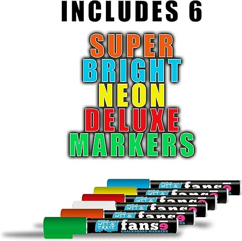 Miniatura 4 de fanse pizarrón Planificador Mensual pizarrón Organizador Agenda, calendario y marcador de gis líquida Set 18" x 14"/Memo Magnético grande para el