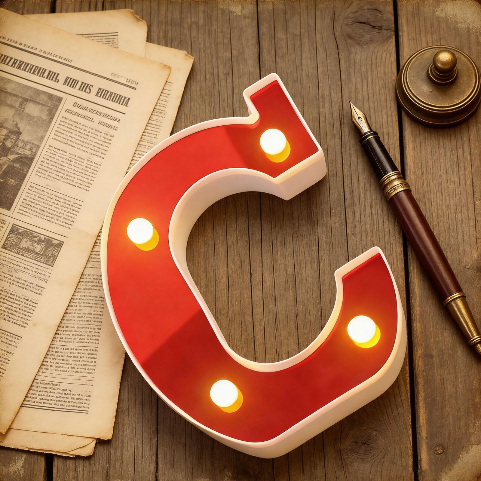 shulovehua Light Up Letter U, LED Marquee Sign 26 Letters and 10 Numbers, Battery Powered Alphabet Sign Light for Night Lights, Weddings, Birthdays, Parties, Holiday Lights or Home Decoration (Red) — image 1