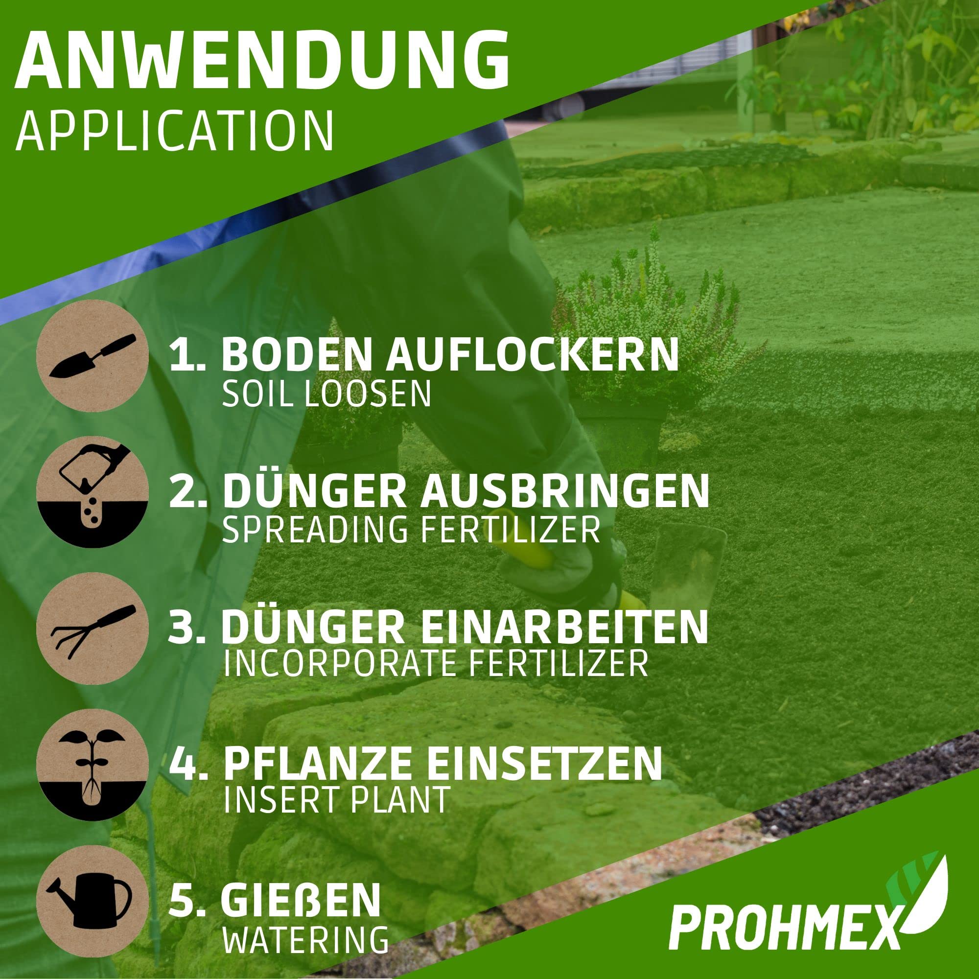 PROHMEX Bio Kruterdnger Langzeit 2er Pack - NPK Dnger - Organisch  Mineralisch und Natrlich - Petersilie, Schnittlauch, Basilikum, Brlauch :  Amazon.de: Garten