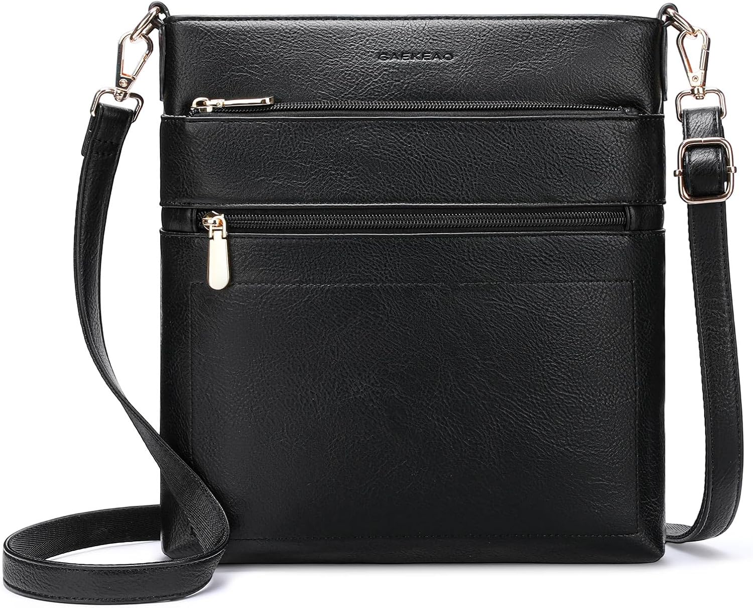 GAEKEAO Crossbody Bags for Women Trendy Vegan Leather Hobo Bag Shoulder Handbags Satchel Purse with Multi Zipper Pocket