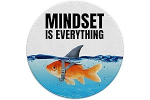 Motivational Inspirational Quotes Shark Pattern Mouse Pad