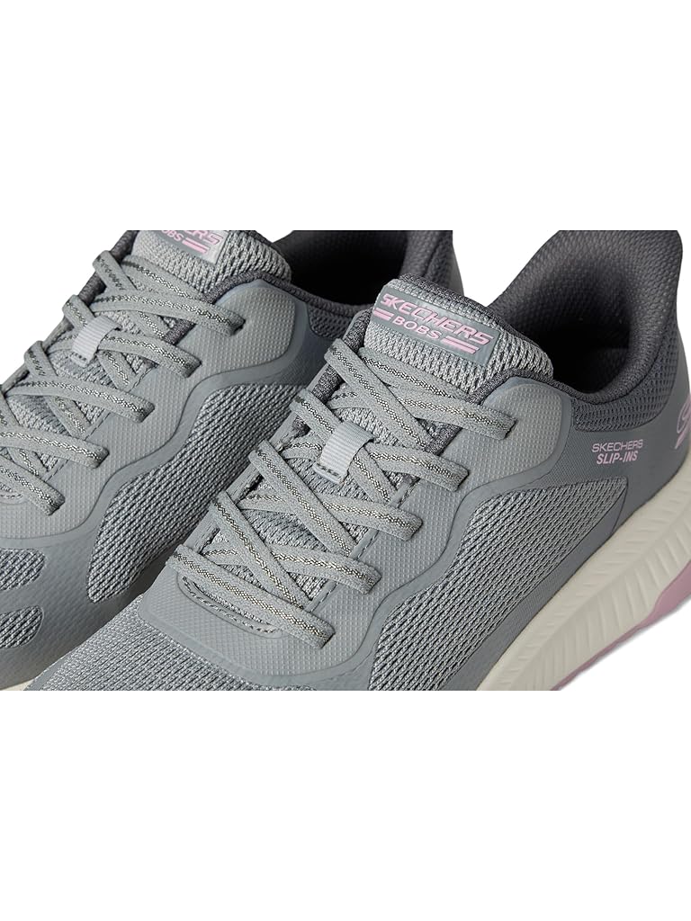 Gray SKECHERS Hands Free Slip-Ins Bobs Squad 4 - Staple Look