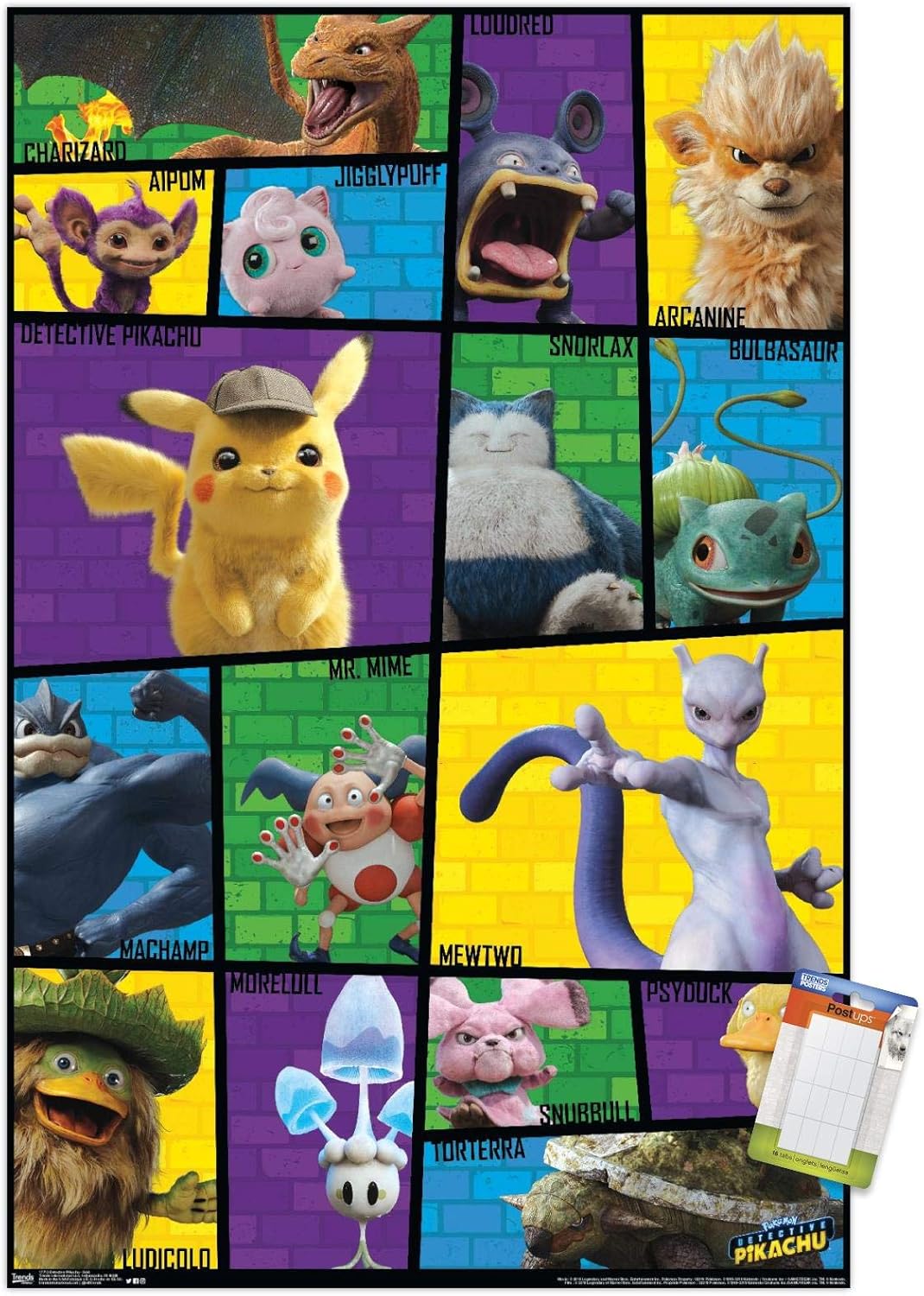 Amazon Trends International ポケモン 名探偵ピカチュウ グリッドウォールポスター 22 3インチ X 34インチ ポスター マウントセット インテリア オンライン通販 Amazon Trends International ポケモン 名探偵ピカチュウ グリッドウォールポスター 22 3インチ X 34インチ ポスター マウントセット インテリア オンライン通販