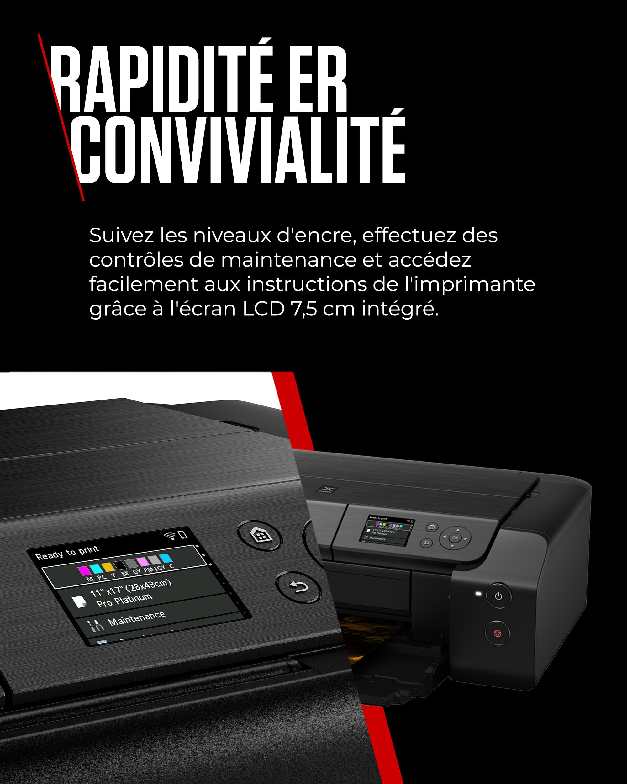 Canon PIXMA PRO-200S Imprimante Photo 8 Encres Couleur Tirages Couleurs Intenses