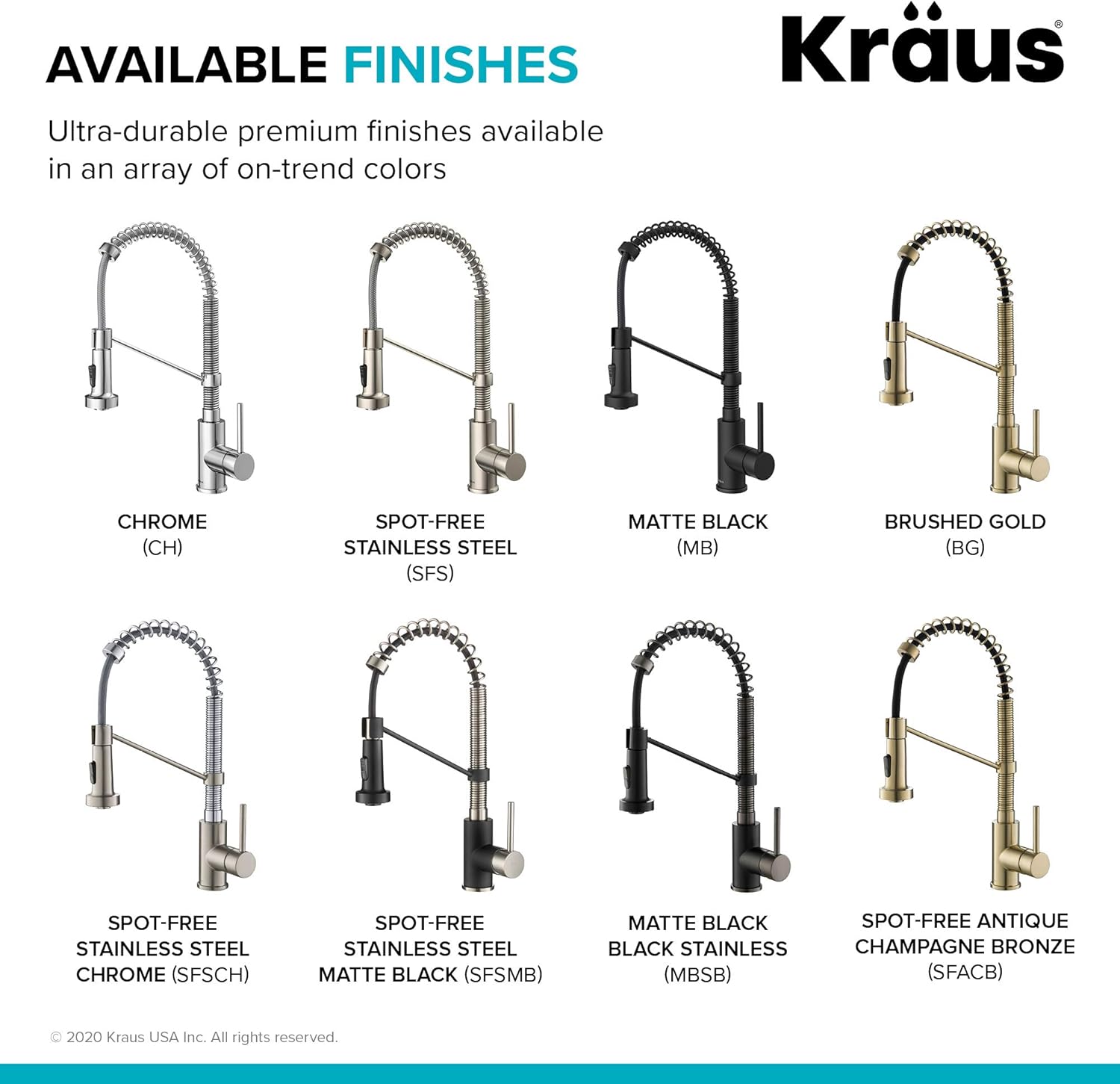KRAUS Bolden Commercial Style 2-Function Single Handle Pull Down Kitchen Faucet in Spot-Free Antique Champagne Bronze, KPF-1610SFACB - Image 11