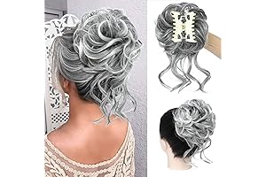 White Swan Claw Clip Bun for Women