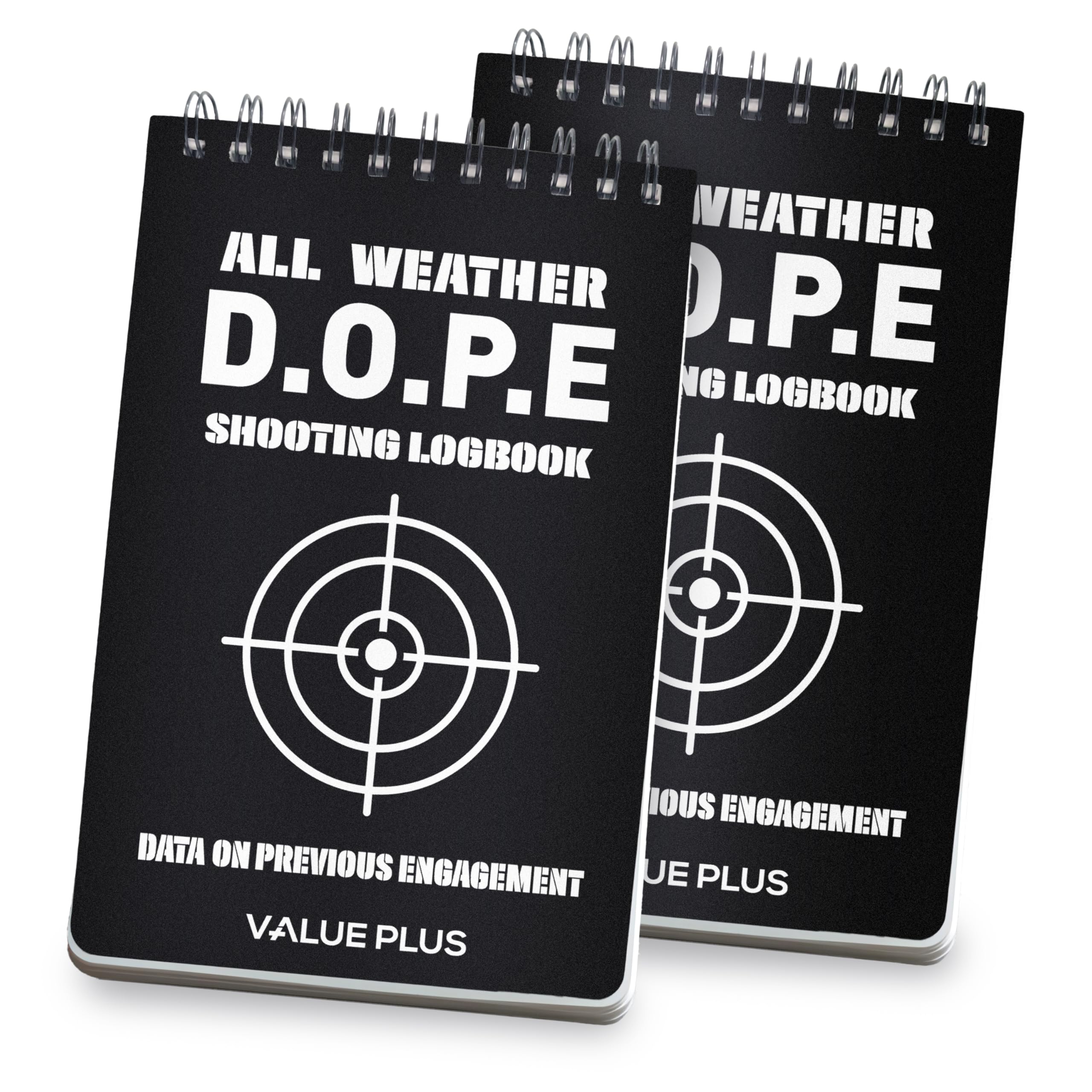 Allwetterfestes DOPE-Buch für Gewehrschießen, -Dope-Logbuch für Langstrecken-Gewehr-Präzisions-Shooter – Schießweiten-Notizbuch zum Aufzeichnen jedes Schusses, ballistische Aufpralldaten, 2
