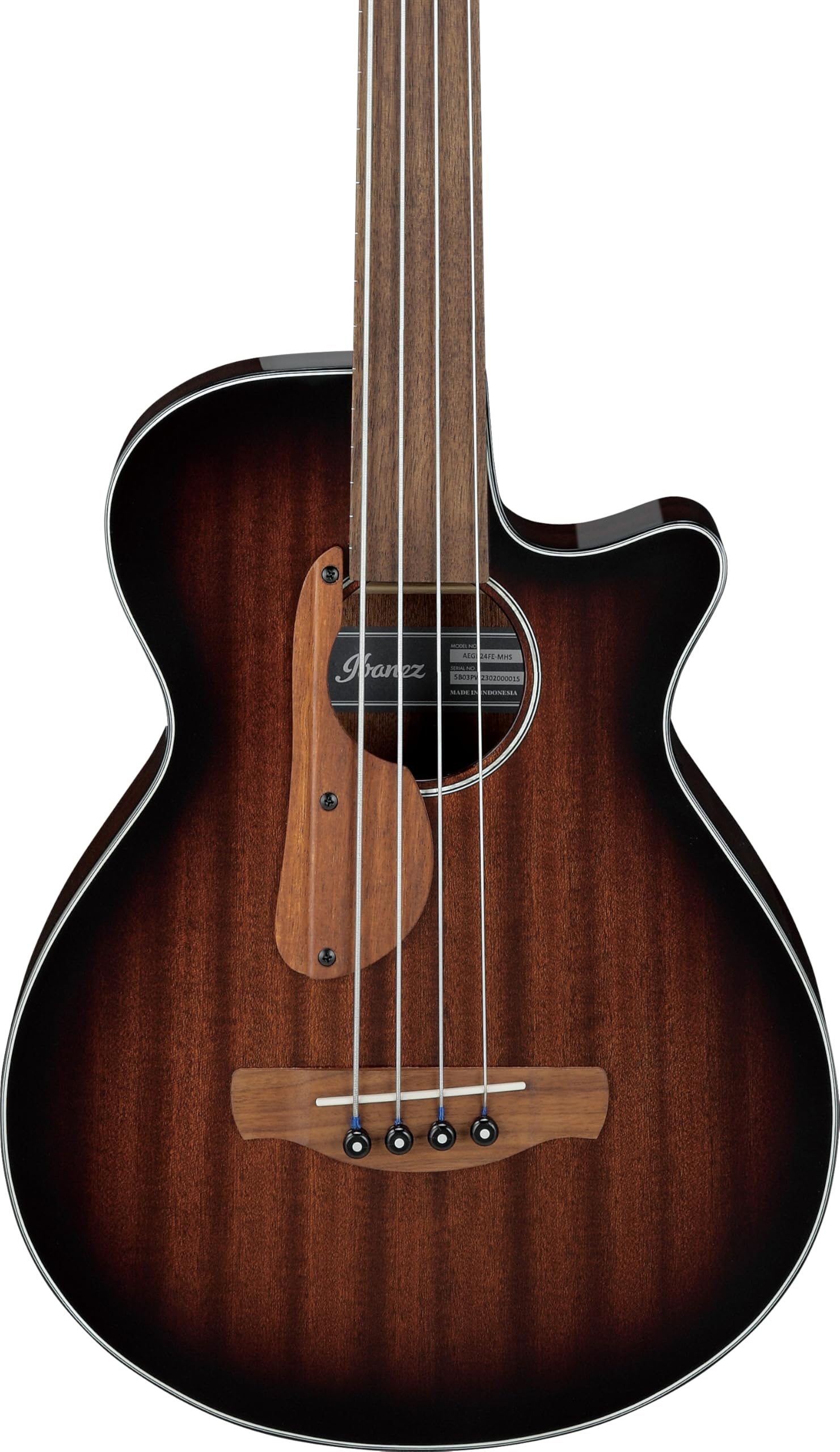 Ibanez AEGB24FE-MHS Mahogany Sunburst High Gloss - Basso acustico