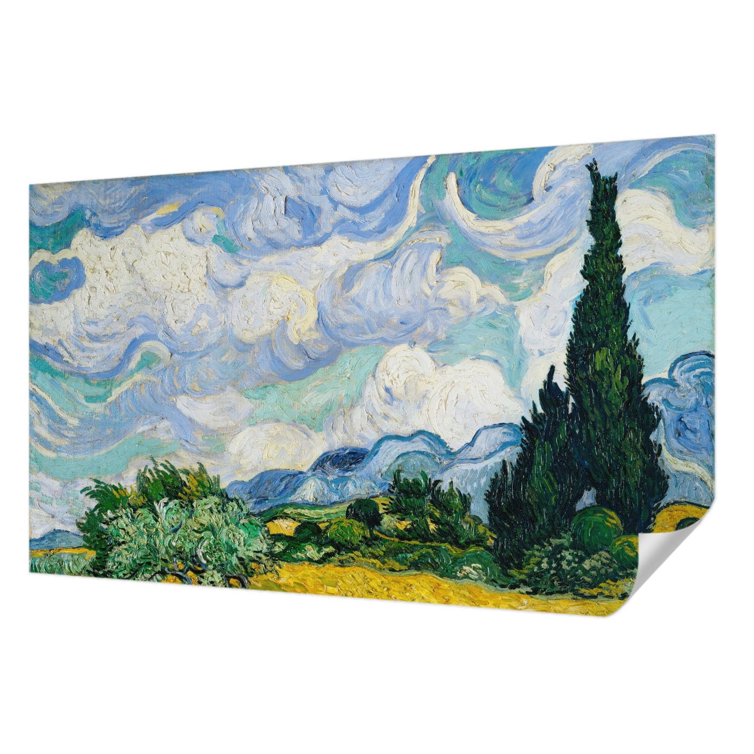 Papier peint photo autocollant 416x254 cm Tulup avec motif nuages expressifs