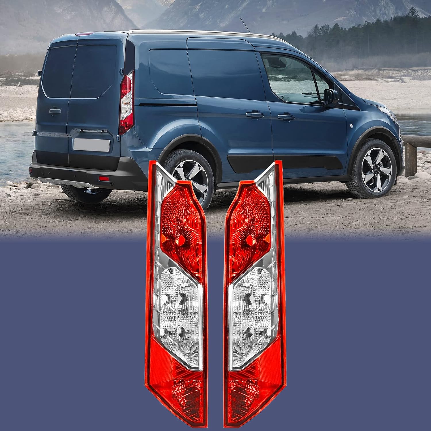 Rear Tail Light Fit For 2014 2015 2016 2017 2018 2019 2020 Ford Transit Connect Brake Lamp Driver And Passenger Side