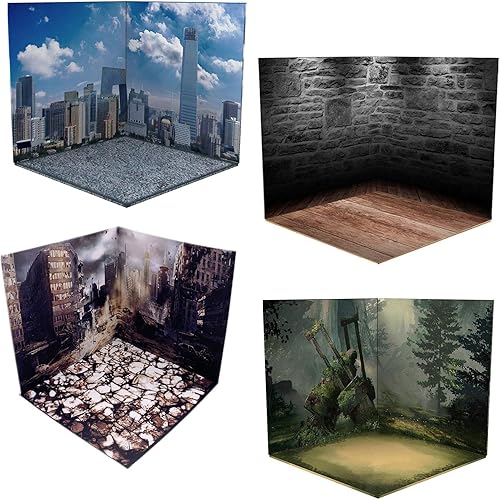 Fondo de almacenamiento de 4 piezas para figuras de acción