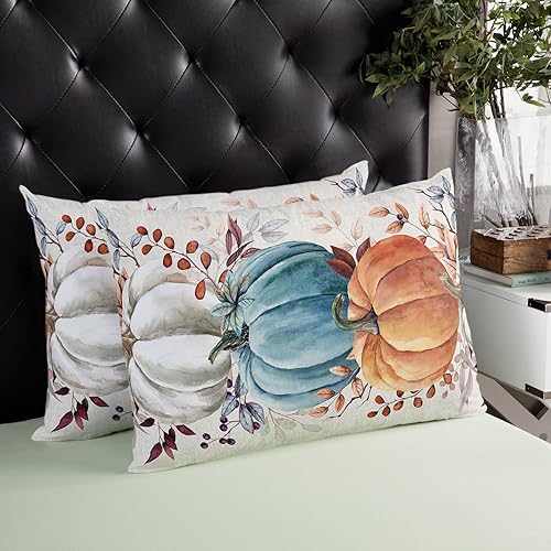 Miniatura 4 de Fundas de almohada decorativas para otoño, Acción de Gracias, funda de almohada lumbar suave, fundas de cojín acogedoras para sofá, automóvil,