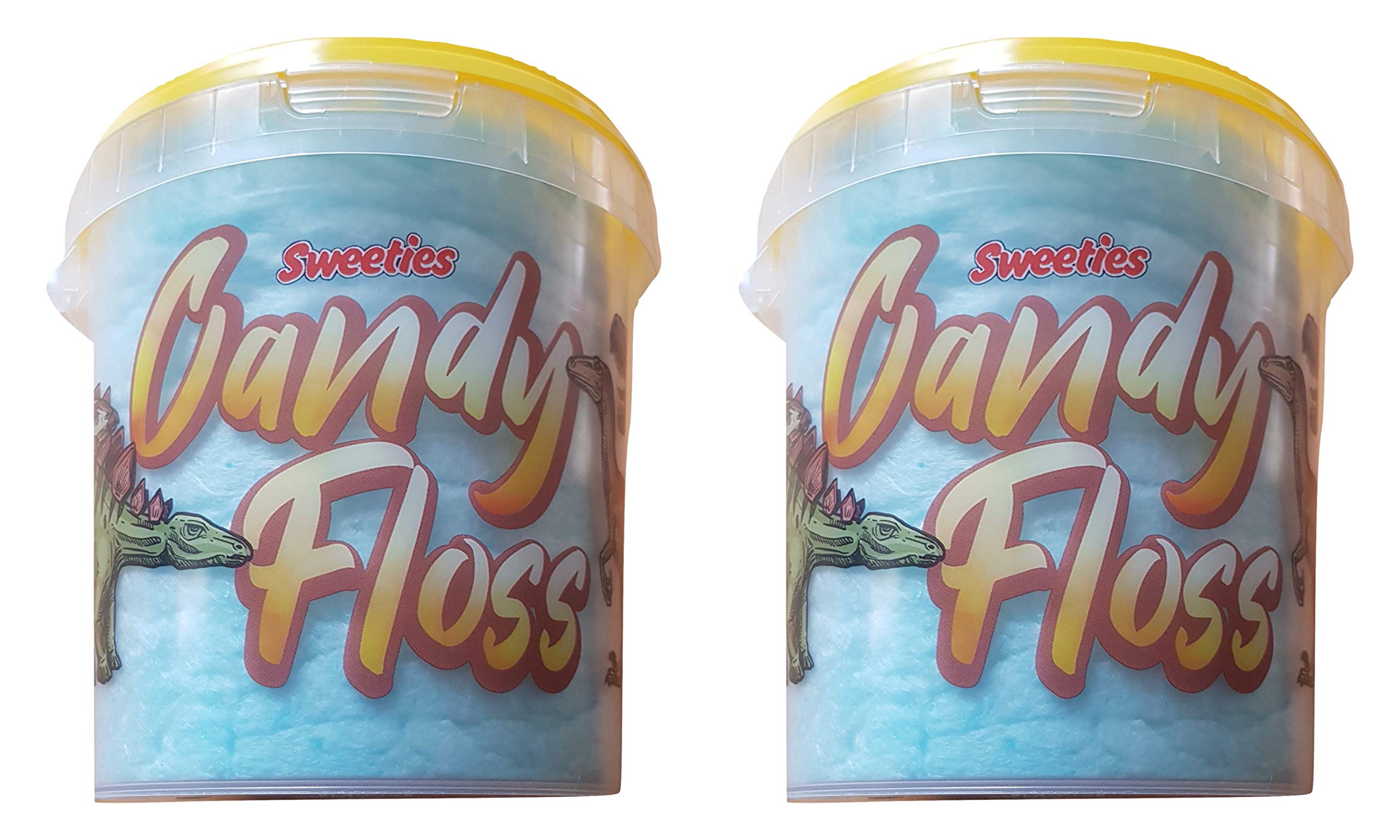 Candy Floss Just Blue Selection Pack 2 x 50g TubsTutti Fruity Flavour Skateboarding Unicorn Design Great for Birthday Party, Weddings or just Summer Fun!