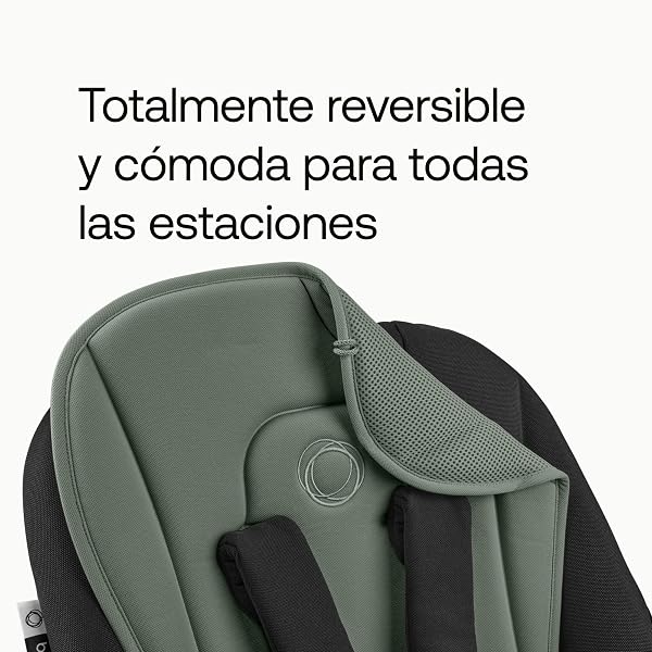 Bugaboo Colchoneta Doble Confort para carritos, Comodidad para todas las estaciones, Ajuste mejorado, Compatible con todos los carritos Bugaboo, Reversible, Malla 3D supersuave, Forest Green - 3