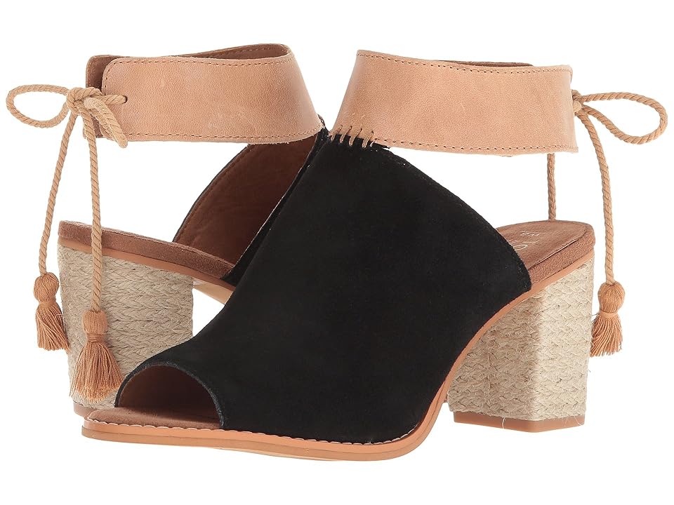 

TOMS Seville (Black Suede/Honey Leather) High Heels