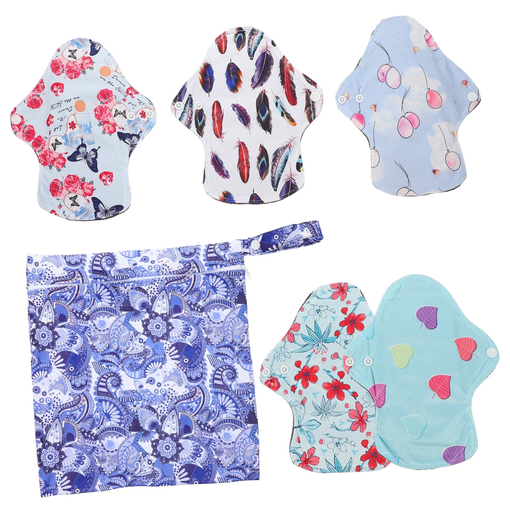 FOMIYES 3 Set Di Assorbenti Per Il Della Assorbenti Lavabili Per Il Ciclo Mestruale Assorbenti Al Carbone Per Le Donne Design Comodo E Portatile