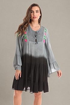 Riviera Sun Rayon Crepe Tie Dye Short Dress for Women 21973