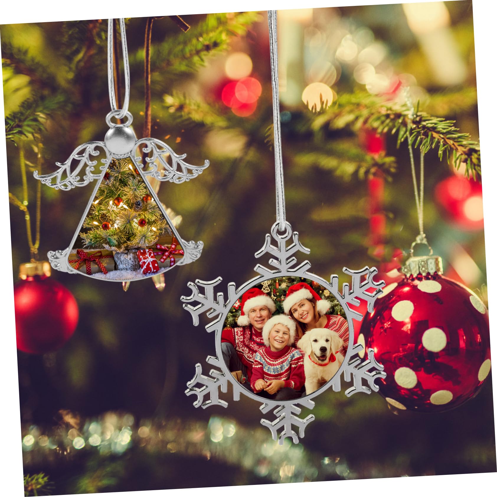Zerodeko 10stücke Weihnachts Sublimationsanhänger Leere Schneeflocken Dekoration Für Weihnachtsbaum Kreative Hängende Ornamente Für Festliche Anlässe Personalisierbar Für Und Familie