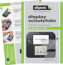 dipos I 4 x Screen Protectors Matte Compatible with Nintendo 2DS Film Screen Protector (2 x Front and 2 x Rear)
