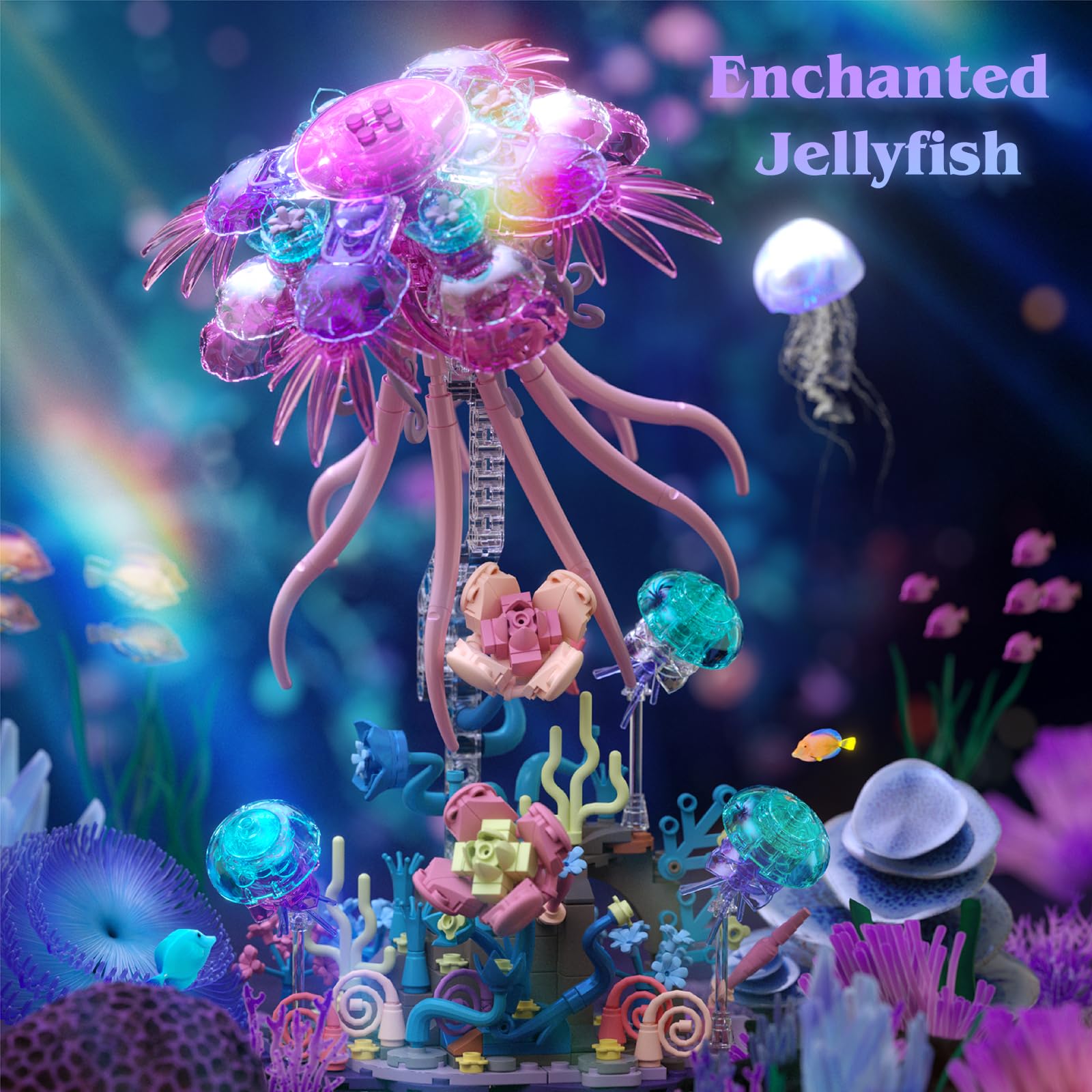 Amazon.com: youeefy Enchanted Jellyfish Building Kit with