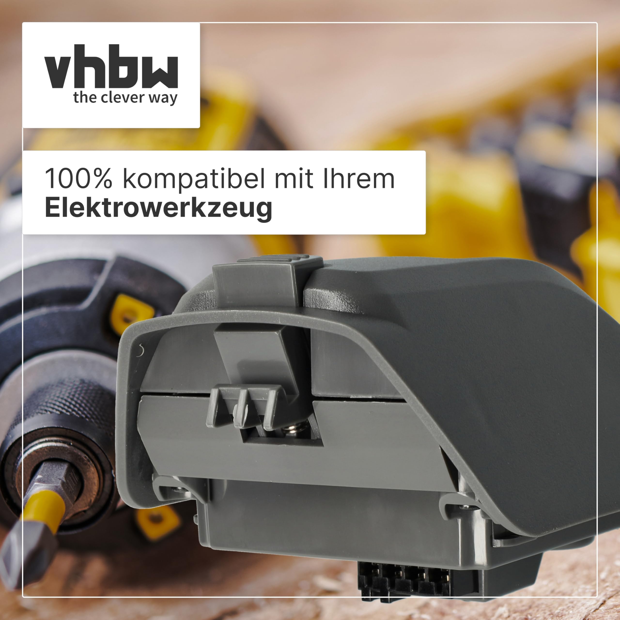 vhbw Batería Compatible con Gardena 8025-20 (35 m Roll up) cajón Manguera Pared - Reemplaza Gardena 008A231 (2000 mAh, Li-Ion, 18 V) | Repuesto para Gardena 008A231 (2000 mAh, ion de litio, 18 V)