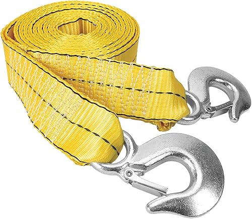 Performance Tool W1822 - Correa de remolque de 2 pulgadas x 20 pies con ganchos, cuerda de nailon resistente para remolcar automóviles, camiones y Performance Tool W1822 - Correa de remolque de 2 pulgadas x 20 pies con ganchos, cuerda de nailon resistente para remolcar automóviles, camiones y