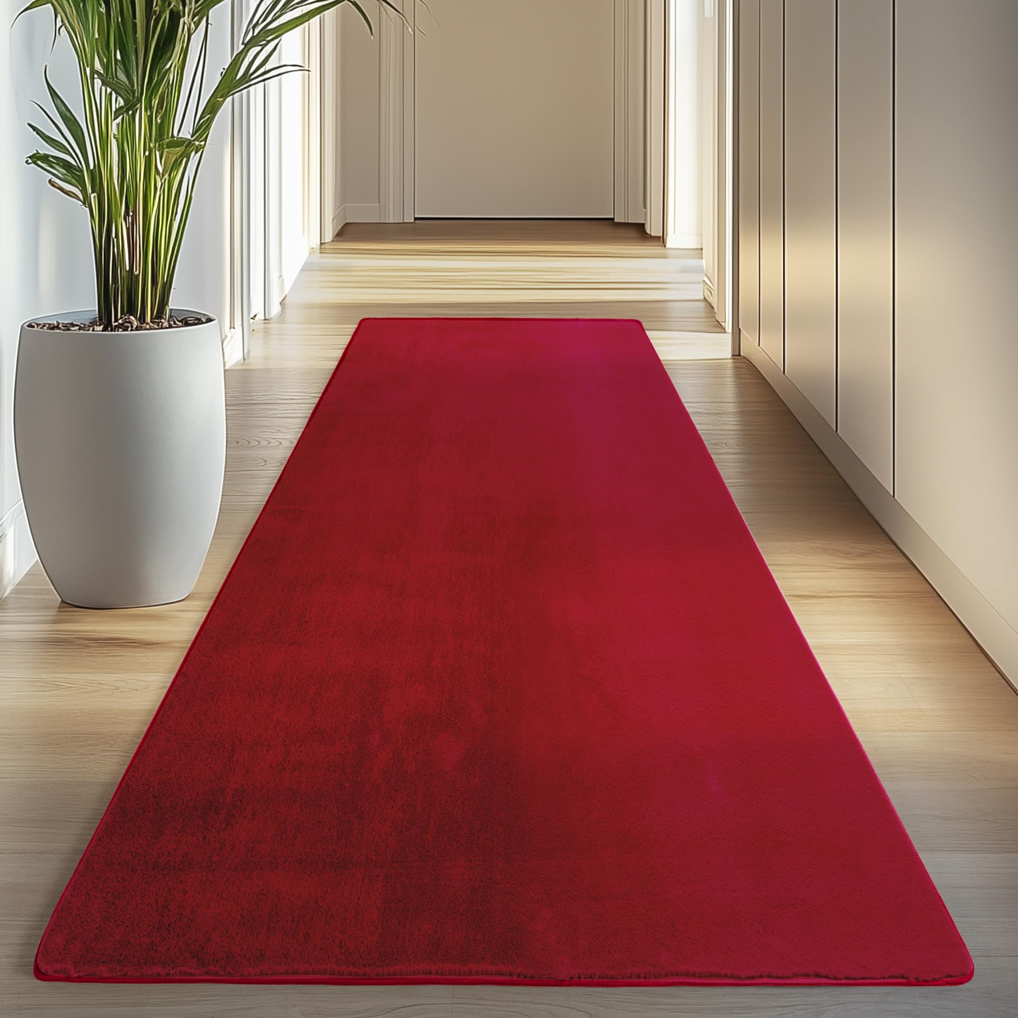 Carpettex Teppich Kurzflor Teppich Waschbar, rund, rutschfest & weich, modernes einfarbiges Design für Wohnzimmer, Schlafzimmer, Küche & Kinderzimmer.