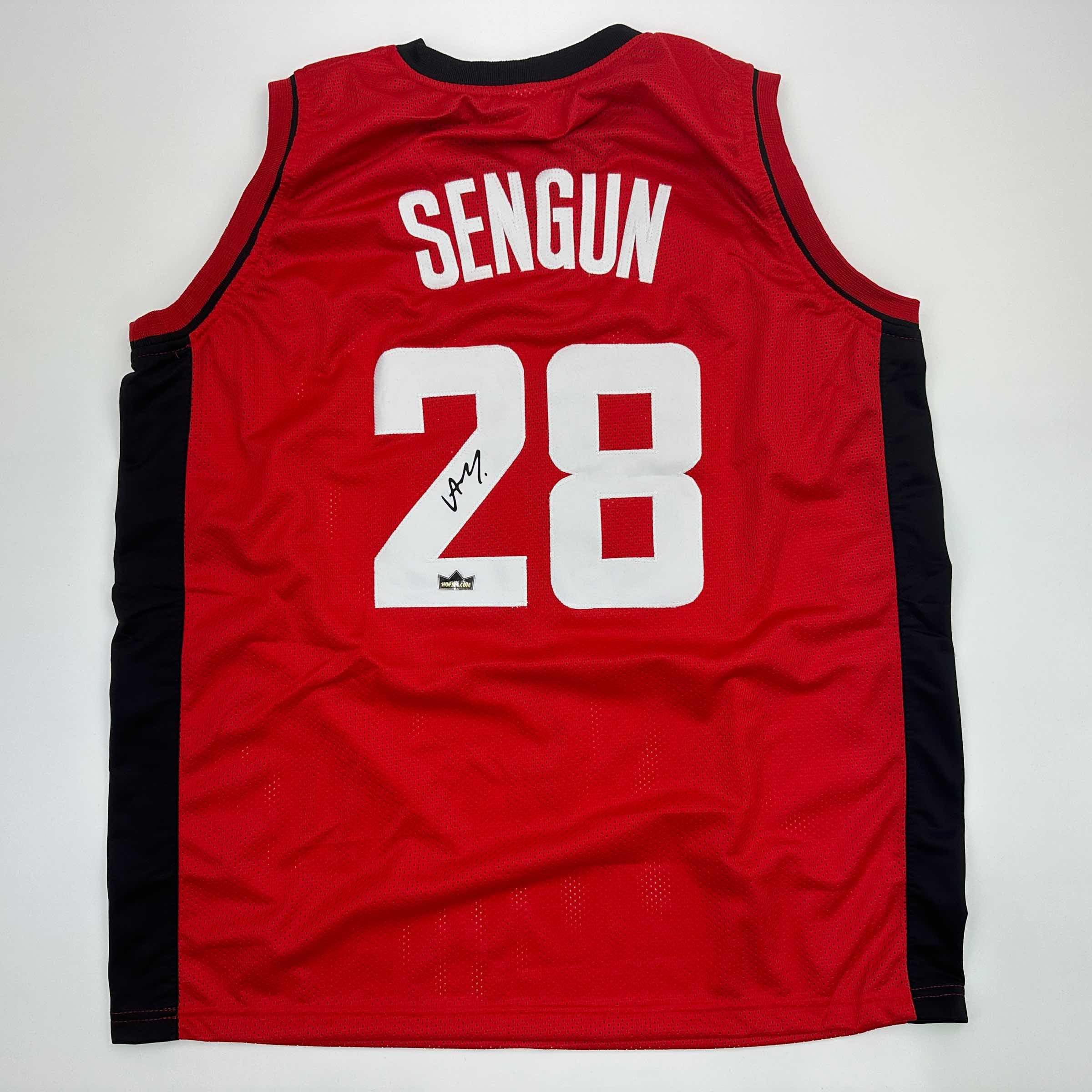 Facsimile Autographed Alperen Sengun Houston Red Reprint Laser