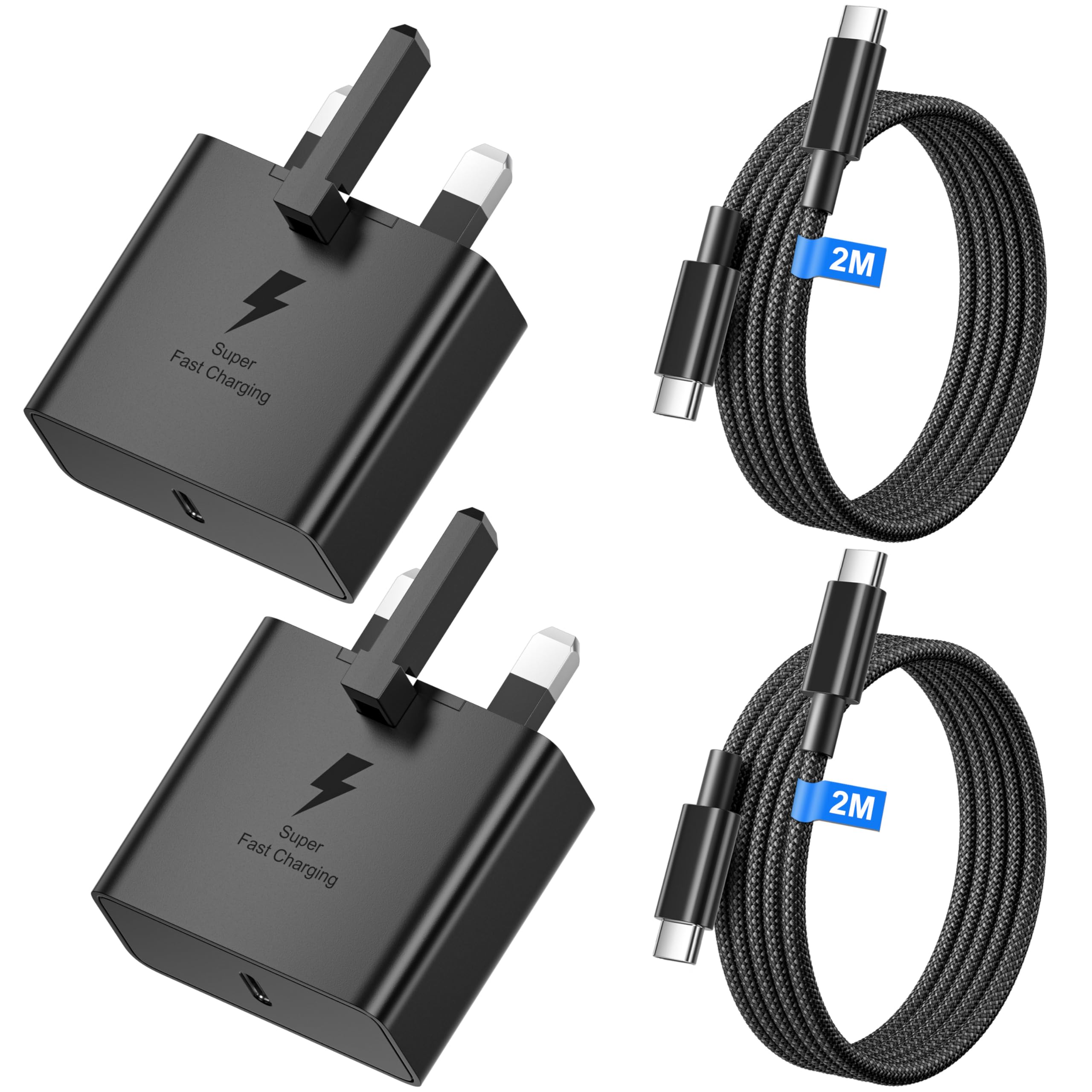 45W USB C Charger for Samsung Fast Charger Plug, Type C Fast Charging Cable with 2M USBC Charging Cable for Samsung Galaxy S26 Ultra/S26+/S26/S25/S25+/S25 Ultra/S24/S24 Ultra/S23/S22 Ultra/S21/S20 — view 8