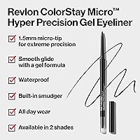 Vista 2 de Revlon ColorStay - Delineador de ojos de gel, maquillaje de ojos Micro Hyper Precision con difuminador integrado, impermeable, de larga duración