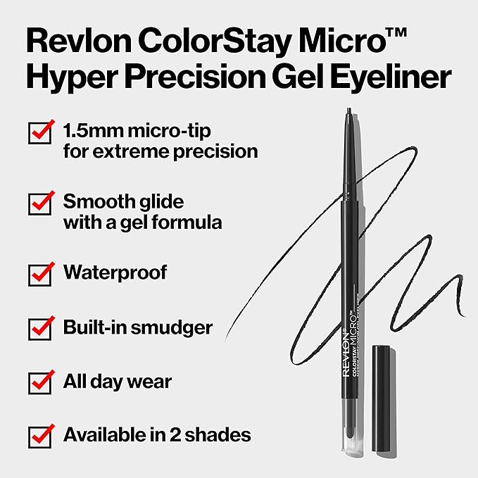Delineador Gel Revlon ColorStay Micro Precisión Negro miniatura 2