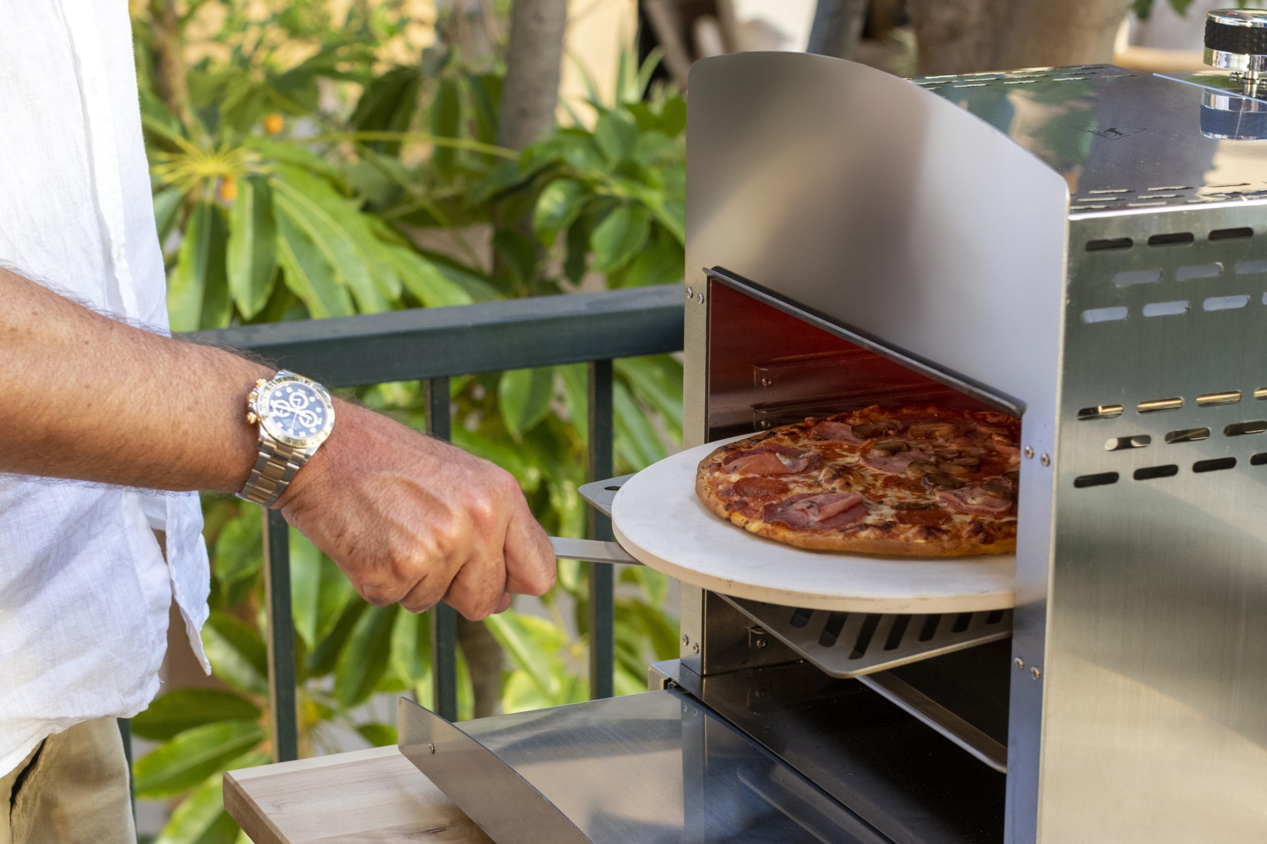 Piedra para Pizza horno, grill y barbacoa - piedra redondo de 30 cm Cordierita. Ideal para la preparación de pizzas auténticas en tu horno o Toro Pro Grill.