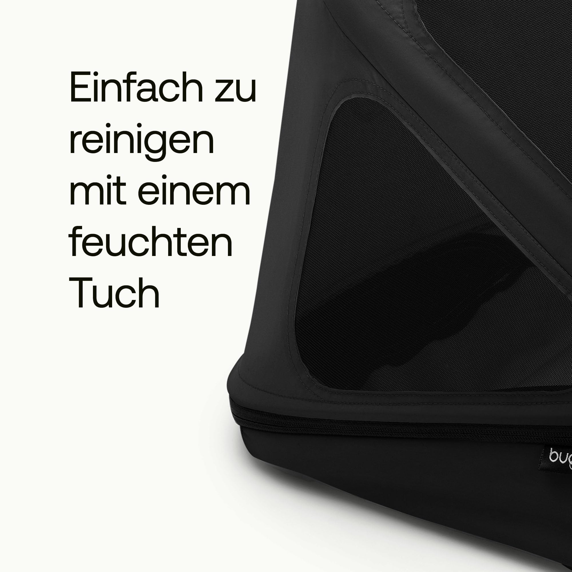 Bugaboo Donkey Sonnendach mit Lüftungsfenstern, ausziehbar für zusätzlichen und optimalen Sonnenschutz, wasserabweisend, kompatibel mit allen Bugaboo Donkey Kinderwagen, Midnight Black
