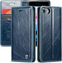 JDDLang iPhone SE 3rd Generation Case, Flip Case iPhone SE2 Cover, Wallet Case iPhone8 Case iPhone7 Case, Retro Business Type Case with Card Holder, Stand Function, Shockproof, Full Protection