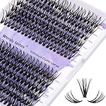 Individual Cluster Lashes 30D/40D Mixed Natural Eyelash Clusters C/D Curl 0.07mm Matte Black Soft 16-20mm DIY Individual Eyelashes Cluster Lashes Extension By Wendy Lashes (30/40D-D,16-20mm Mixed)