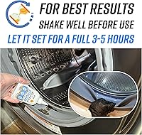 Vista 12 de ACTIVE Limpiador de gel removedor de manchas de moho, limpiador de manchas de alta resistencia para carga frontal, sello de lavadora, lechada