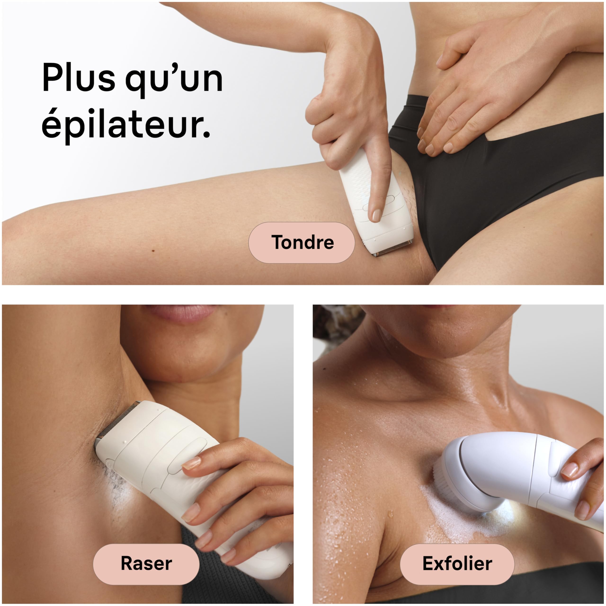 Braun Silk Epil 5 5-060 Epilateur Electrique Femme Etanche sans Fil Coffret Epilation avec Tête de Rasage