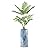 SIGNWIN Areca Palm Tree with Blue & Tan Watercolor Granite Effect Vase Geometric Rocky Minimalism Zen Relax/Calm Multicolor Ultra for Living Room, Bedroom, Office - X-Large 5 Feet (60")