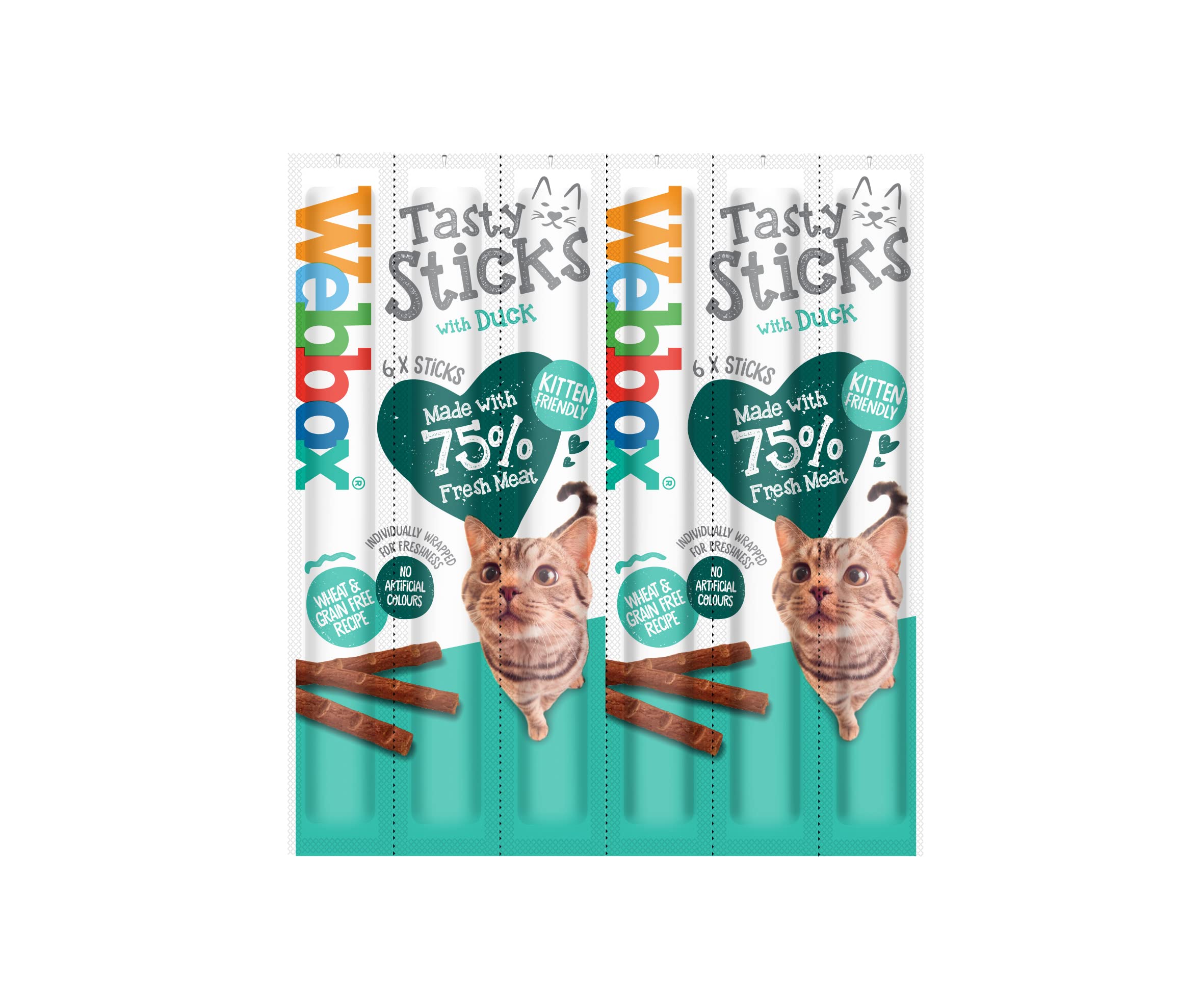 Webbox Tasty Cat Sticks Duck 30g