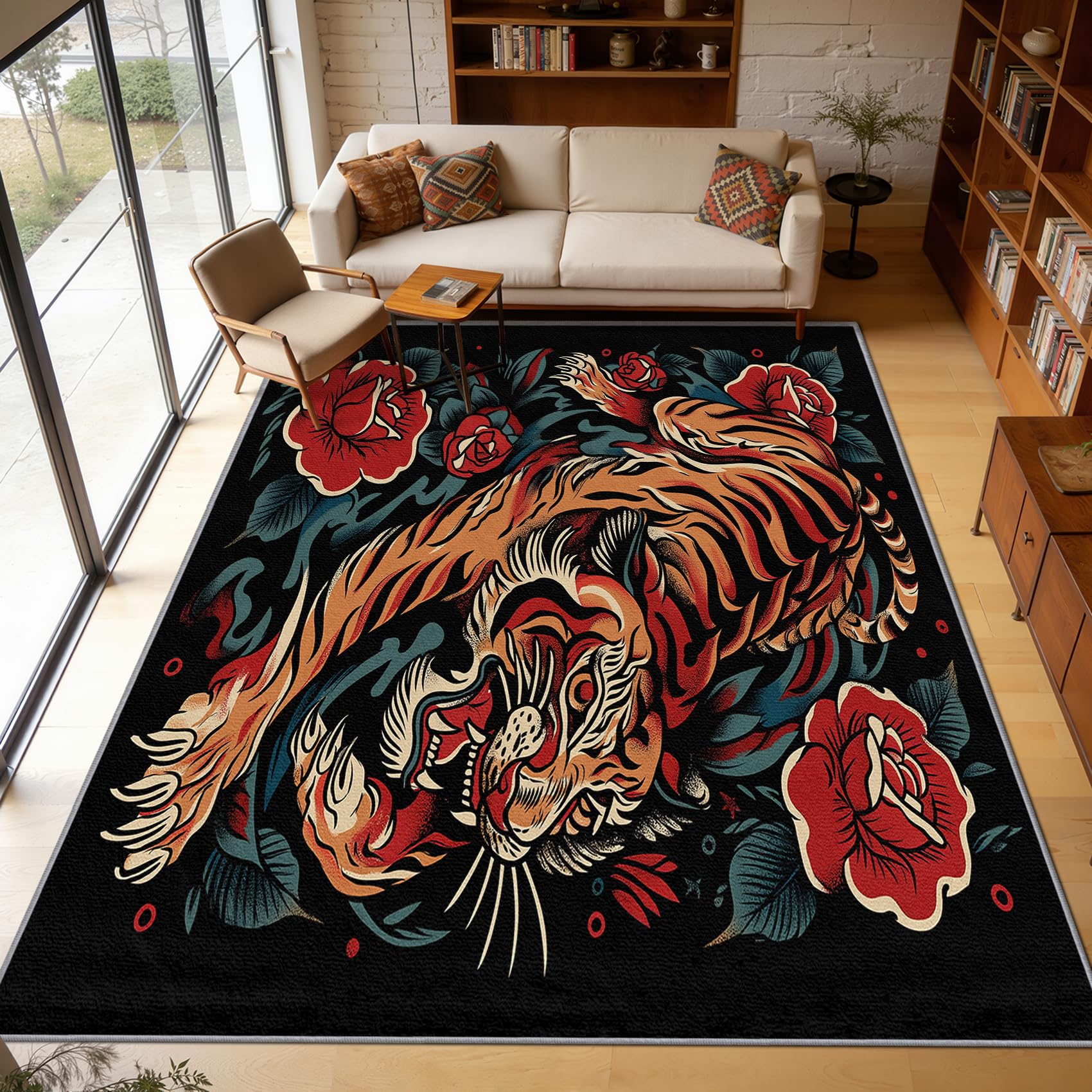 Mistela Tiger Teppich 120x180 cm Boho
