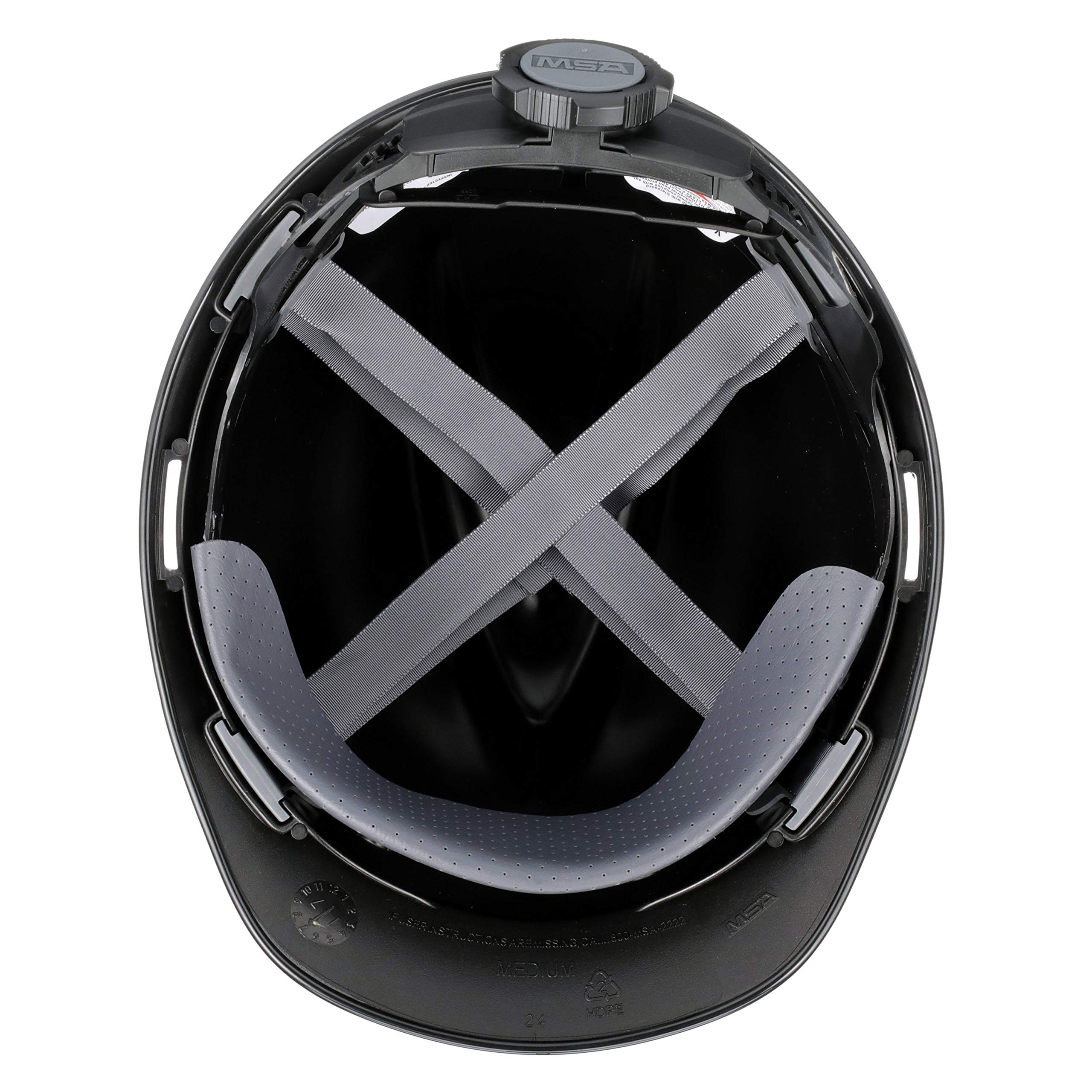 MSA 10079479 V-Gard Casque rigide à fente Americaln Eagle, capacité, volume, polyéthylène, standard, noir/rouge/blanc/bleu