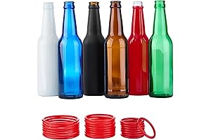 Vibrant Glass Bottle Throwing Carnival Game Set