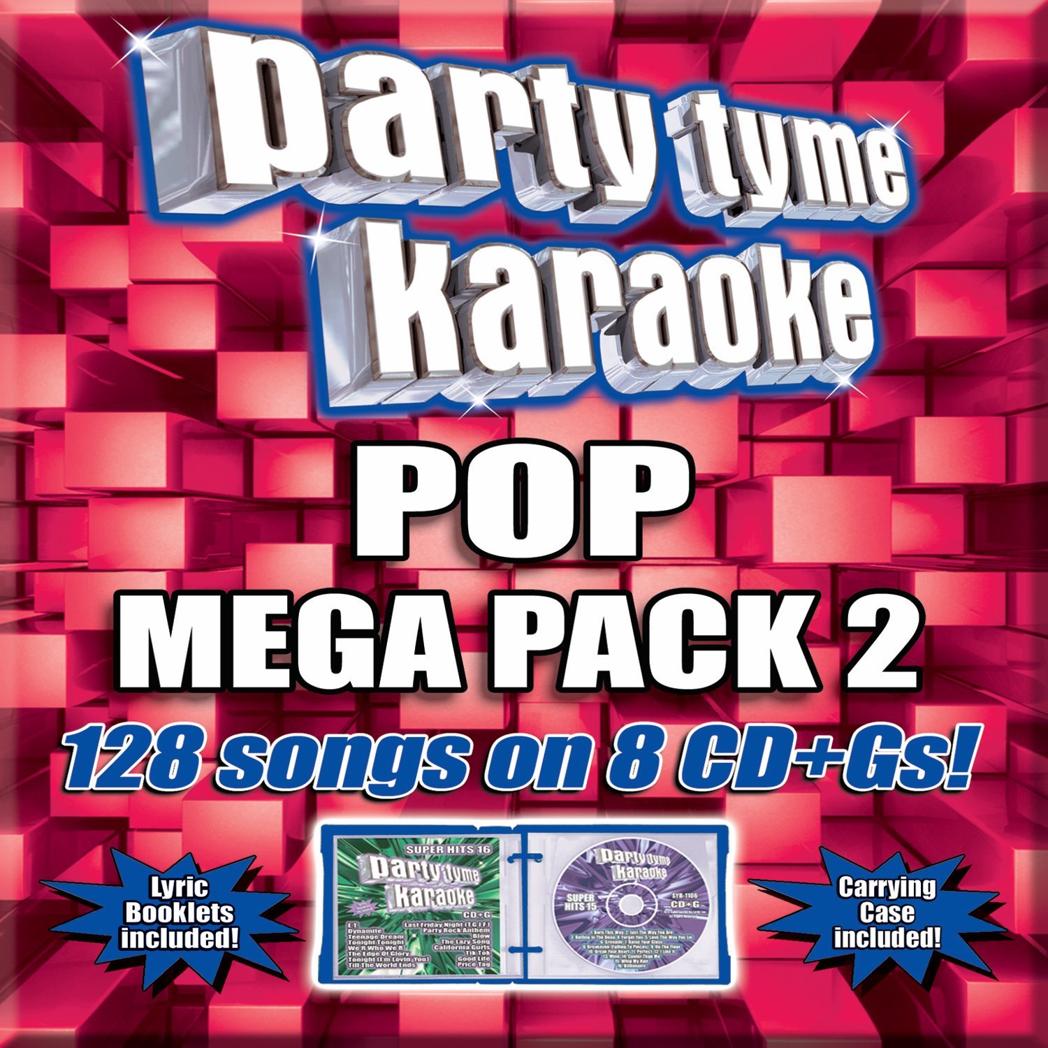 Party Tyme Karaoke - Pop Mega Pack 2 [Audio CD] Various Artists; Party Tyme Karaoke; Pat Monahan; Joe Trohman; Paul Epworth; Jon Buckland; Peter Hook; Jason Mraz; Jared Followill; Chantal Kreviazuk; Chad Kroeger; Natasha Bedingfield; Nash Overstreet; Nelly Furtado; Jesse McCartney; Will Champion; William Adams; Nicholas Jonas; Holly Brook Hafermann; Bruno Mars; Max Martin; Matthew Followill; Brent Kutzle; Tom Eyen; Tom Higgenson; Mike Mushok; Mike Rodden; Mike Posner; Calvin Broadus; C. Stewart; Calvin Harris; J. Valentine; Mher Filian; Michael Bublé; Isaac Hasson; Tim Mosley; Lukasz "Dr. Luke" Gottwald; B. Simmons; B. Smith; Taylor Swift; Taio Cruz; Mark Sheehan; Harold Arlen; Bernard Sumner; Guy Berryman; Beyoncé Knowles; Rick Nowels; E.Y. "Yip" Harburg; KT Tunstall; Emanuel Kiriakou; Rodney Jerkins; A. Martin; Keinan Warsame; Justin Bieber; Kara DioGuardi; Kelly Clarkson; Dwayne Carter; Sara Bareilles; Ryan Tedder; S. Morris; S. Thomas; Ryan K. Follese; Aliaune "Akon" Thiam; Eric Holljes; Espen Lind; Rune Westberg; Anna Nalick; Anthony Improgo; Shawn Carter; Scott Spencer Storch and Lionel Richie
