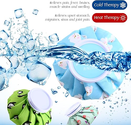 Miniatura 3 de TrelaCo 12 bolsas de hielo reutilizables para lesiones, paquete de hielo recargable para niños fríos y calientes, mini bolsa de hielo pequeña a