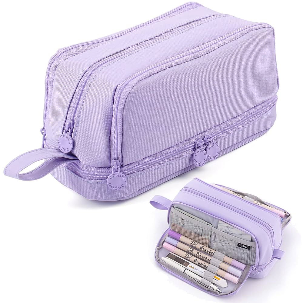 Amazon.com: MAMUNU Large Capacity Pencil Case 4 Compartments