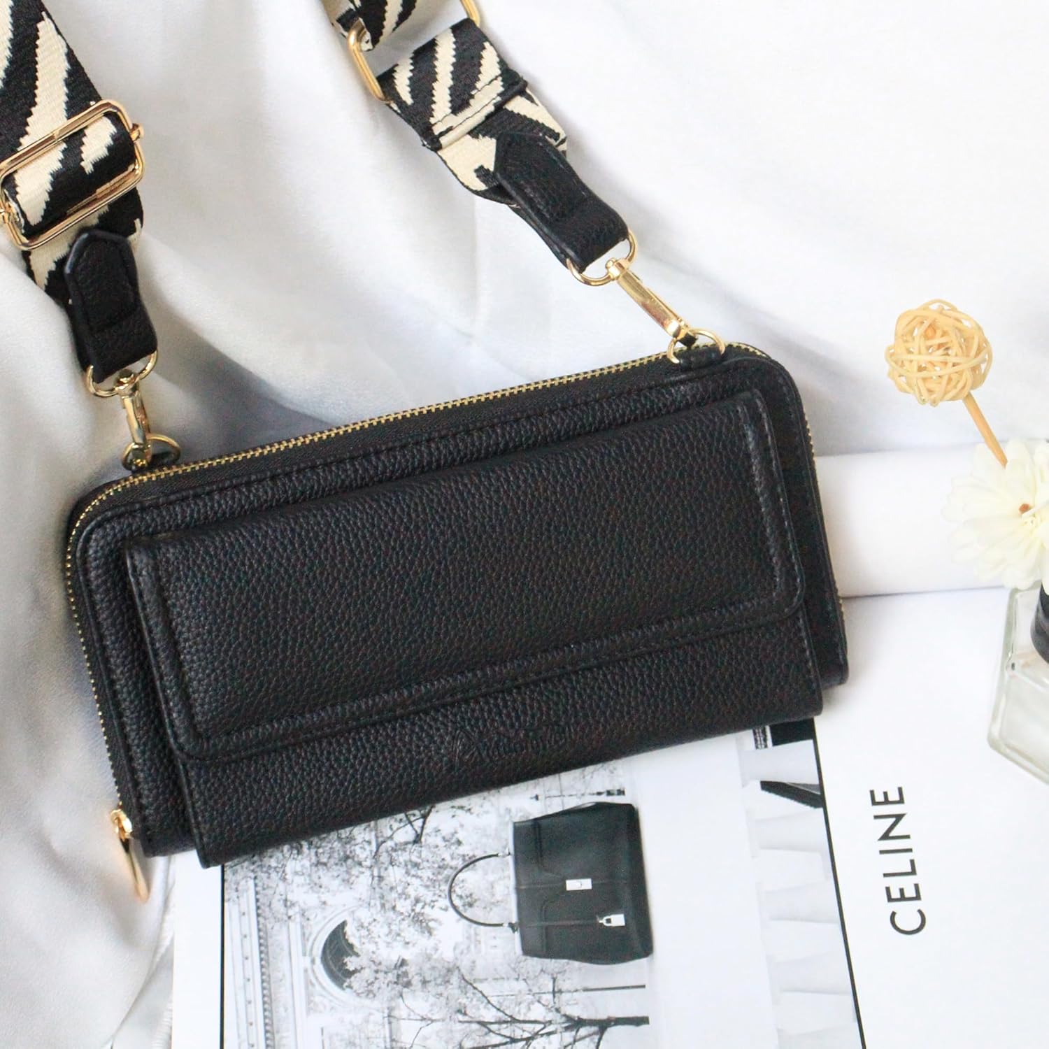 Crossbody Bags for Women, Leather Purse, Shoulder Handbags with Adjustable Strap - Image 3